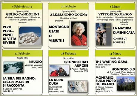 RASSEGNA FILM DI MONTAGNA 2014 IL PROGRAMMA COMPLETO