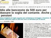 Come sonnambuli verso società senza contanti