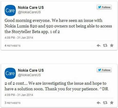 Nokia Storyteller beta: problemi e instabilità ritirirato dallo Store