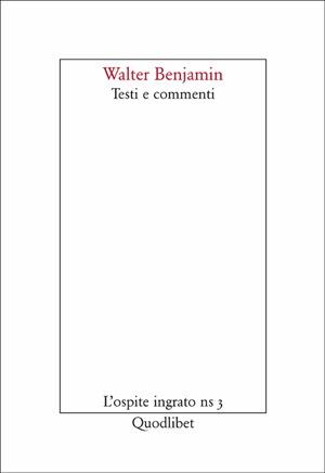 «Walter Benjamin. Testi e commenti»   Presentazione alle Moline,  6 febbraio 2014