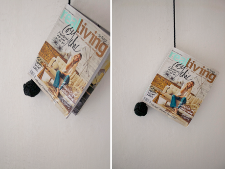 DiY magazine hanger