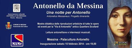 NOTTE DELLA CULTURA 2014: OMAGGIO A ANTONELLO DA MESSINA E #AMOLEGGERE