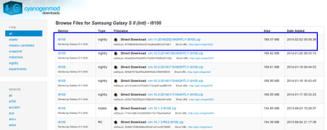 samsung galaxy s2 android 4.4 kitkat cyanogenmod