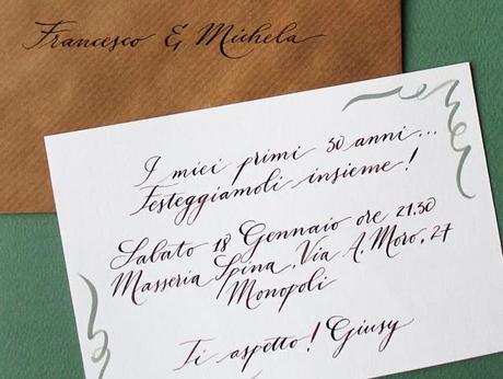 Inviti scritti a mano ● Handwritten invitations