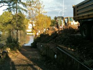 lavori muretto Ponte Milvio