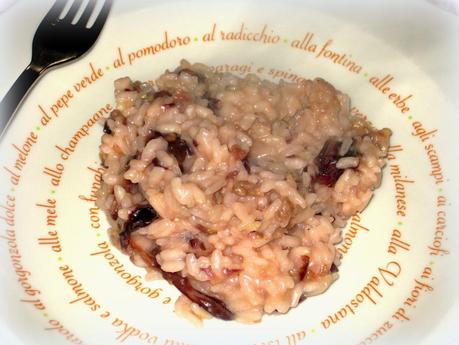 RISOTTO CON SALSICCIA E RADICCHIO