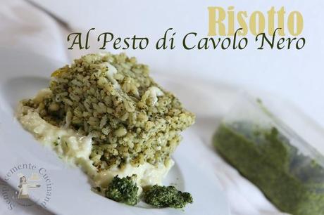 risotto al pest di cavolo nero