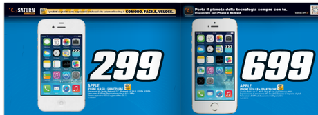 Screenshot 2014 02 03 18.31.05 600x219 iPhone 4S 8GB a soli 299 euro da Saturn !!!