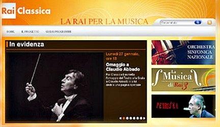 Nasce il portale Rai Classica, il sito Rai dedicato alla musica colta