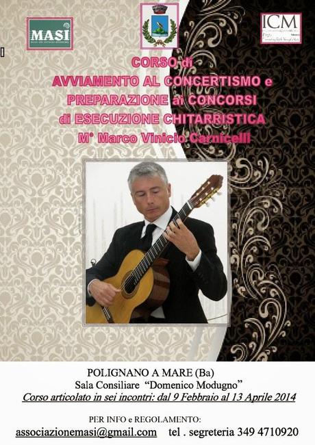 Corso di Perfezionamento Chitarristico M° Marco Carnicelli