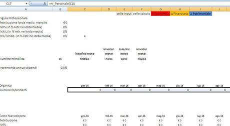 Business Plan in Excel per Startup di Servizi