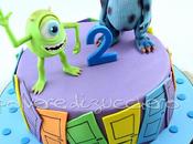 Torta Monster Co.: Mike Wazowski James Sullivan pasta zucchero