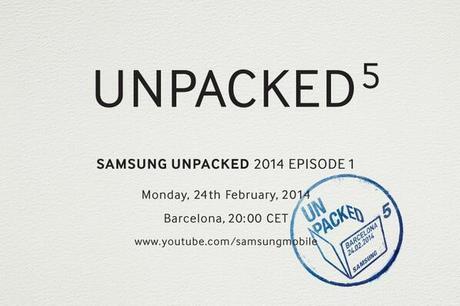 Unpacked 5 Samsung Announcia l'evento Galaxy S5 in arrivo al MWC