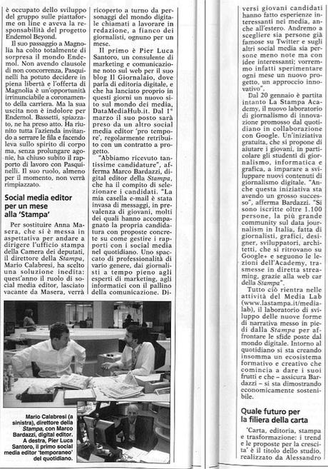 Prima Comunicazione Social Media Editor