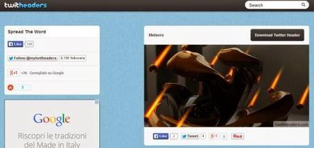 TwitHeaders | vasta collezione di immagini per l'intestazione del profilo Twitter