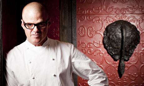Heston Blumenthal photographed at Dinner