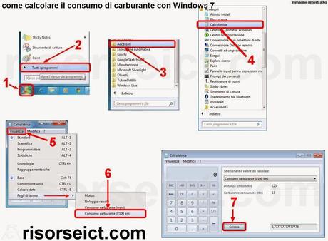 Come calcolare il consumo di carburante con Windows7