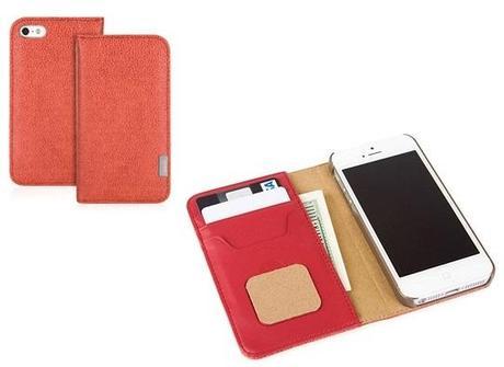 Custodia portafoglio Moshi per iPhone 5 Custodia in pelle Moshi per iPhone 5/5S
