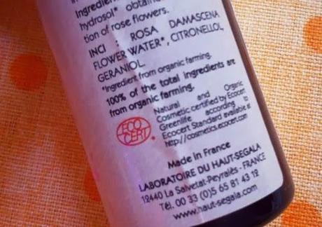 Oli vegetali e acqua floreale alla rosa bio Laboratoire du Haut-Ségala