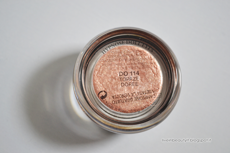 Lancôme, Ombre Hypnose Dazzling (DO 114 Topaze Doré) - Review and swatches