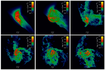 hydrodynamic instability triggered by rapid cooling in a heavy-element-enriched cosmic dark matter halo