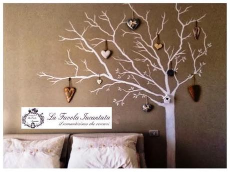 Murales shabby chic... alberello appendi tutto!