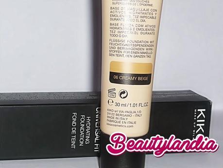 KIKO - Fondotinta Universal Fit n 6 (swatches e review) -