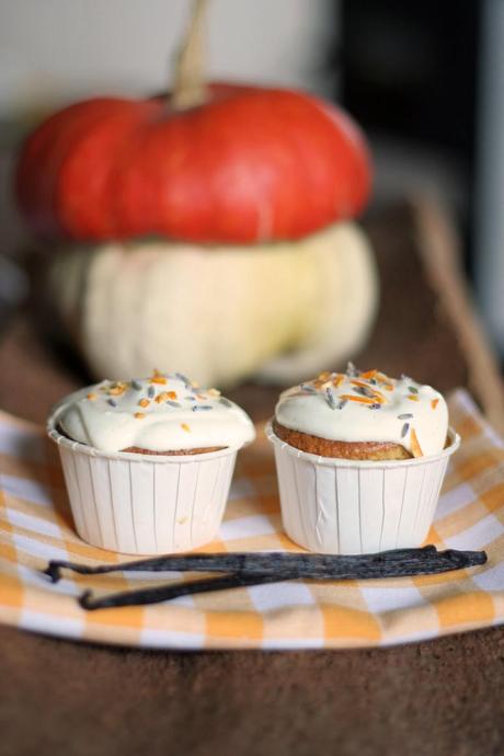 Muffin di zucca glassati