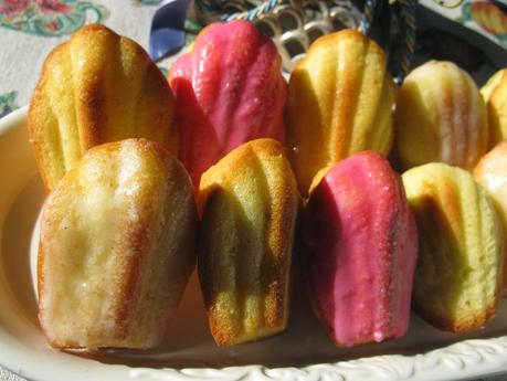 Madeleinettes mon amour alla vaniglia  glassate bianche e rosa