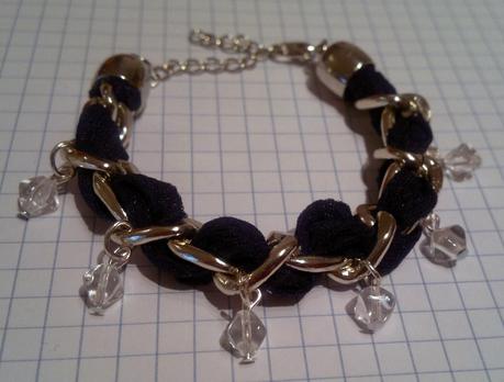 Bracciali in fettuccia e catena