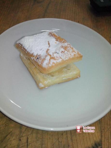 millefoglie con crema pasticcera all'arancia