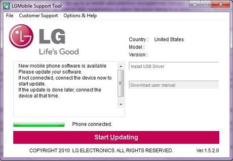 lg mobile support tool1 Come Aggiornare Android guide  samsung Manuale lg htc google android aggiornamento 