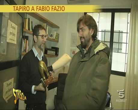 Striscia la Notizia: Tapiro d'oro a Fabio Fazio