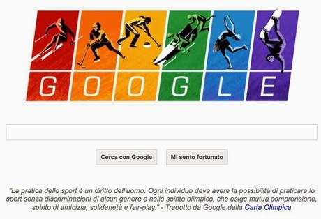 Il doodle olimpico di Google