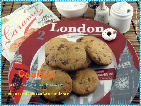 London cookies integrali al kamut con gocce di cioccolato fondente