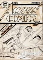 Cover originale Action Comics 15 allasta a New York Superman Fred Guardineer Action Comics 
