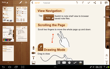 Noteledge: note a mano libera con contenuti multimediali (Tablet)