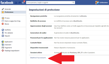 disattivare account Come cancellarsi da Facebook, Disattivare o Eliminare Account Facebook: Guida Febbraio 2014