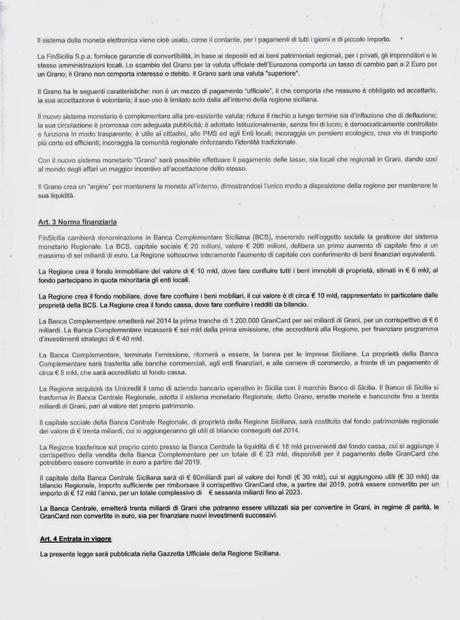 Una nuova moneta complementare per  la Sicilia, rinasce il Tarì del regno di Sicilia ?