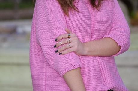 PINK OVERSIZE SWEATER
