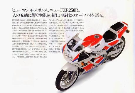 Vintage Japan Brochures - Yamaha FZR 250 R 1989