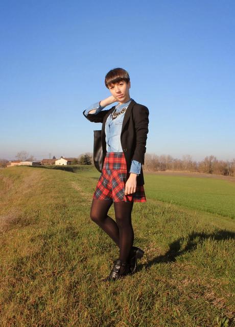 Tartan skirt