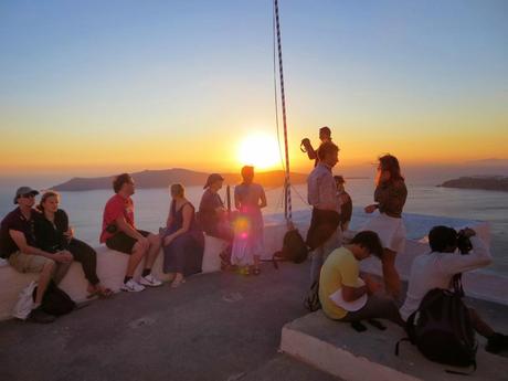 dove osservare il tramonto a santorini