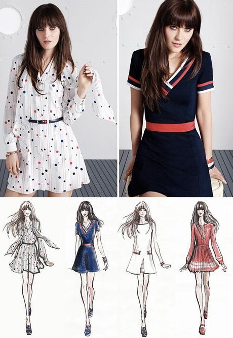 Zooey-Deschanel-stilista-per-Tommy-Hilfiger-primavera-2014