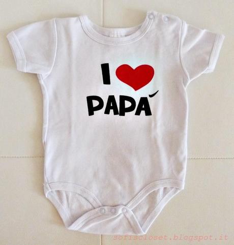 body neonata I love papà