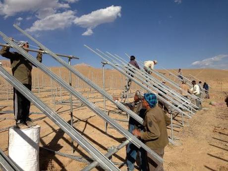 PV-System_Bamyan_Construction