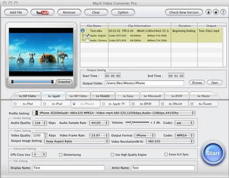 macx MacX HD Video Converter Pro 3.12.4: Converti video in AVI, MPG e tanti altri formati [Windows App]