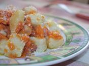 Gnocchi patate crude zucca pancetta