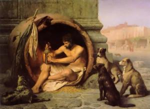 Si dice che Diogene si sia suicidato trattenendo il respiro ...