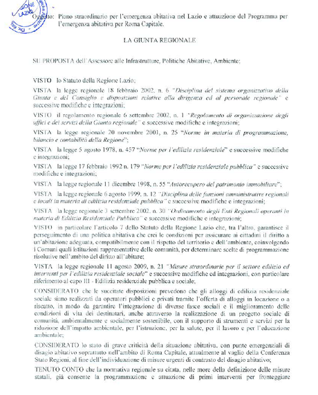 La delibera della vergogna. Occupanti abusivi di case pubbliche e private equiparati a chi attende in lista d'attesa una casa popolare. Uno scandalo da fermare